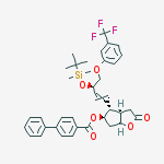 Structure of [1,1'-Biphenyl]-4-carboxylic acid, (3aR,4R,5R,6aS)-4-[(1E,3R)-3-[[(1,1-diMethylethyl)diMethylsilyl]oxy]-4-[ 3-(trifluoroMethyl)phenoxy]-1-butenyl]hexahydro-2-oxo-2H-cyclopenta[b] furan-5-yl ester