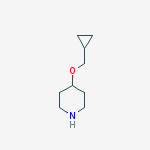 Chemical structure of 4-(Cyclopropylmethoxy)piperidine