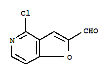 Structure of 4-chlorofuro[3,2-c]pyridine-2-carbaldehyde