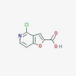 Structure of 4-Chlorofuro[3,2-c]pyridine-2-carboxylic acid