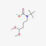 Structure of tert-butyl 4,4-dimethoxybutylcarbamate