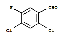 Structure of 2,4-DICHLORO-5-FLUOROBENZALDEHYDE, 97