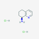 Structure of 8-QUINOLINAMINE, 5,6,7,8-TETRAHYDRO-, HCL (1:2), (8S)-