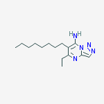 Structure of 5-ethyl-6-octyl-[1,2,3]triazolo[1,5-a]pyriMidin-7-aMine