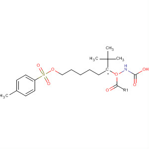 Structure of Carbamic acid, [6-[[(4-methylphenyl)sulfonyl]oxy]hexyl]-,1,1-dimethylethyl ester