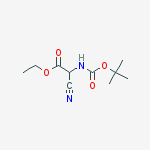Structure of ETHYL 2-(TERT-BUTOXYCARBONYLAMINO)-2-CYANOACETATE