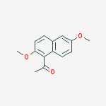 1-(2,6-Dimethoxynaphthalen-1-yl)ethanone结构式