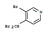 Structure of Pyridine,3-bromo-4-(dibromomethyl)-