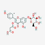 apigenin 7-O-(6-O-malonylglucoside)结构式