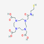 Structure of (4,7-BIS-CARBOXYMETHYL-10-[(2-MERCAPTO-ETHYLCARBAMOYL)-METHYL]-1,4,7,10TETRAAZA-CYCLODODEC-1-YL)-ACETIC ACID