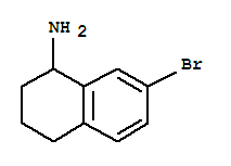 Structure of 7-BROMO-1,2,3,4-TETRAHYDRO-NAPHTHALEN-1-YLAMINE HYDROCHLORIDE
