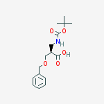 (S)-3-(Benzyloxy)-2-(((tert-butoxycarbonyl)amino)methyl)propanoic acid结构式