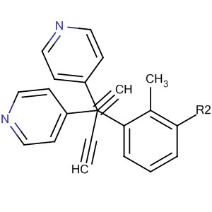 Structure of Pyridine, 4,4'-[(2-methyl-1,3-phenylene)di-2,1-ethynediyl]bis-