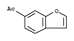 Structure of Ethanone,  1-(6-benzofuranyl)-