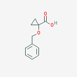 Structure of 1-(benzyloxy)cyclopropanecarboxylic acid