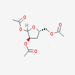 D-Erythro-Pentofuranose, 3-Deoxy-, Triacetate结构式