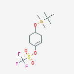 Structure of 4-(tert-butyldimethylsilyloxy)cyclohex-1-enyl trifluoromethanesulfonate