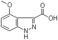 Structure of 4-Methoxyindazole-3-carboxylic acid