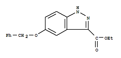 Structure of ETHYL 5-BENZYLOXY-1H-INDAZOLE-3-CARBOXYLATE