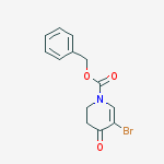 Structure of Benzyl 5-bromo-4-oxo-3,4-dihydropyridine-1(2H)-carboxylate