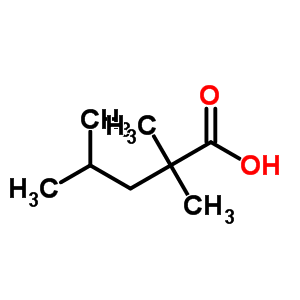 2,2,4-trimethylpentanoic acid结构式