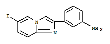 Structure of 3-(6-IODOIMIDAZO[1,2-A]PYRIDIN-2-YL)ANILINE