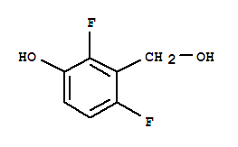 Benzenemethanol,  2,6-difluoro-3-hydroxy-结构式