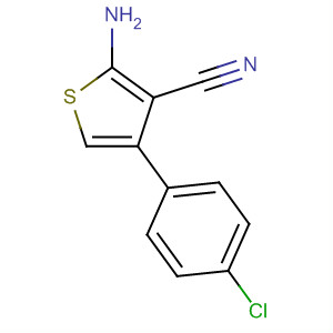 Structure of 3-Thiophenecarbonitrile, 2-amino-4-(4-chlorophenyl)-
