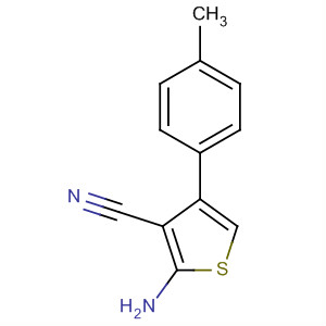 Structure of 3-Thiophenecarbonitrile, 2-amino-4-(4-methylphenyl)-