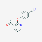 Structure of 4-[(3-FORMYLPYRIDIN-2-YL)OXY]BENZONITRILE