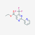 Structure of Ethyl 4-(trifluoromethyl)-2-(pyridin-2-yl)pyrimidine-5-carboxylate