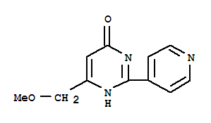 Structure of 6-(METHOXYMETHYL)-2-(4-PYRIDYL)PYRIMIDIN-4-OL