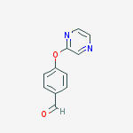 Structure of 4-pyrazin-2-yloxybenzaldehyde