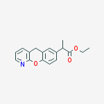 ALFA-METHYL-5H-[1] BENZOPYRANO [2,3-B] PYRIDINE-7-ACETIC ACID ETHYL ESTER结构式