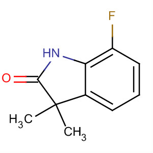 Structure of 7-fluoro-3,3-dimethyl-1,3-dihydro-2H-indol-2-one