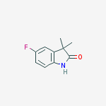 Structure of 5-fluoro-3,3-dimethyl-1H-indol-2-one