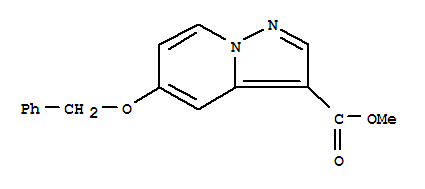 Structure of METHYL 5-(BENZYLOXY)PYRAZOLO[1,5-A]PYRIDINE-3-CARBOXYLATE