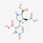 (2S)-2α-Carboxy-4β-[(6-carboxy-2-oxo-1,2-dihydropyridin)-5-yl]pyrrolidine-3β-acetic acid