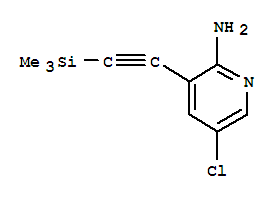 Structure of 2-AMINO-5-CHLORO-3-(TRIMETHYLSILYL)ACETYLENYLPYRIDINE