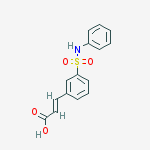 Structure of 2-Propenoic acid, 3-[3-[(phenylaMino)sulfonyl]phenyl]-, (2E)-