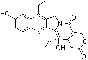 7-乙基-10-羟基喜树碱结构式