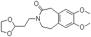 Structure of 3-[2-(1,3-Dioxolan-2-yl)ethyl]-7,8-dimethoxy-1,3,4,5-tetrahydro-2H-3-benzazepin-2-one