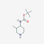 Structure of 2-Methyl-2-propanyl (3-methyl-4-piperidinyl)carbamate