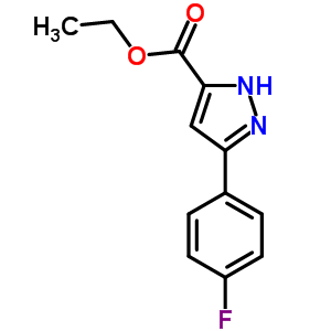 Structure of 3-(4-FLUOROPHENYL)-1H-PYRAZOLE-5-CARBOXYLIC ACID ETHYL ESTER