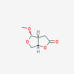 (3aS,4R,6aR)-Tetrahydro-4-methoxyfuro[3,4-b]furan-2(3H)-one结构式