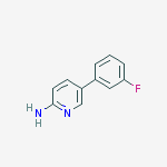 Structure of 5-(3-FLUOROPHENYL)-2-PYRIDINAMINE