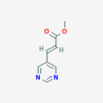 methyl (E)-3-pyrimidin-5-ylprop-2-enoate结构式