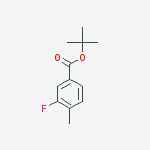 tert-butyl 3-fluoro-4-methyl-benzoate结构式