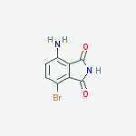 Structure of 4-AMino-7-broMoisoindoline-1,3-dione