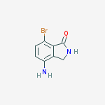 Structure of 4-AMino-7-broMoisoindolin-1-one